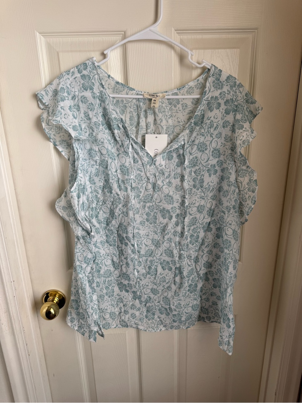Como Blu Blouse